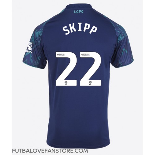 Leicester City Oliver Skipp #22 Vonkajší futbalový dres 2025-26 Krátky Rukáv Leicester City Oliver Skipp #22 Vonkajší futbalový dres 2025-26 Krátky Rukáv